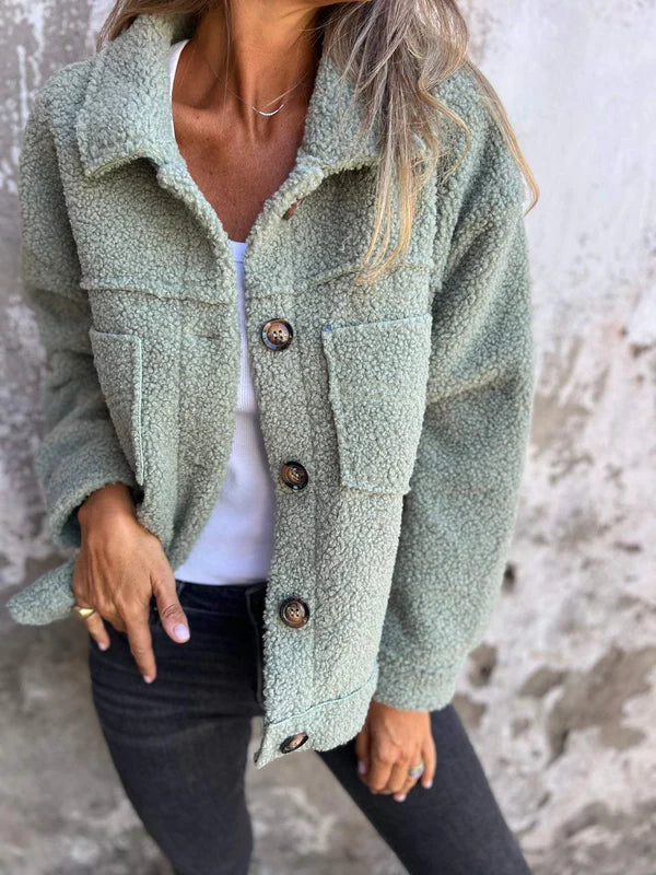 Iris™ | Short wool jacket with lapels