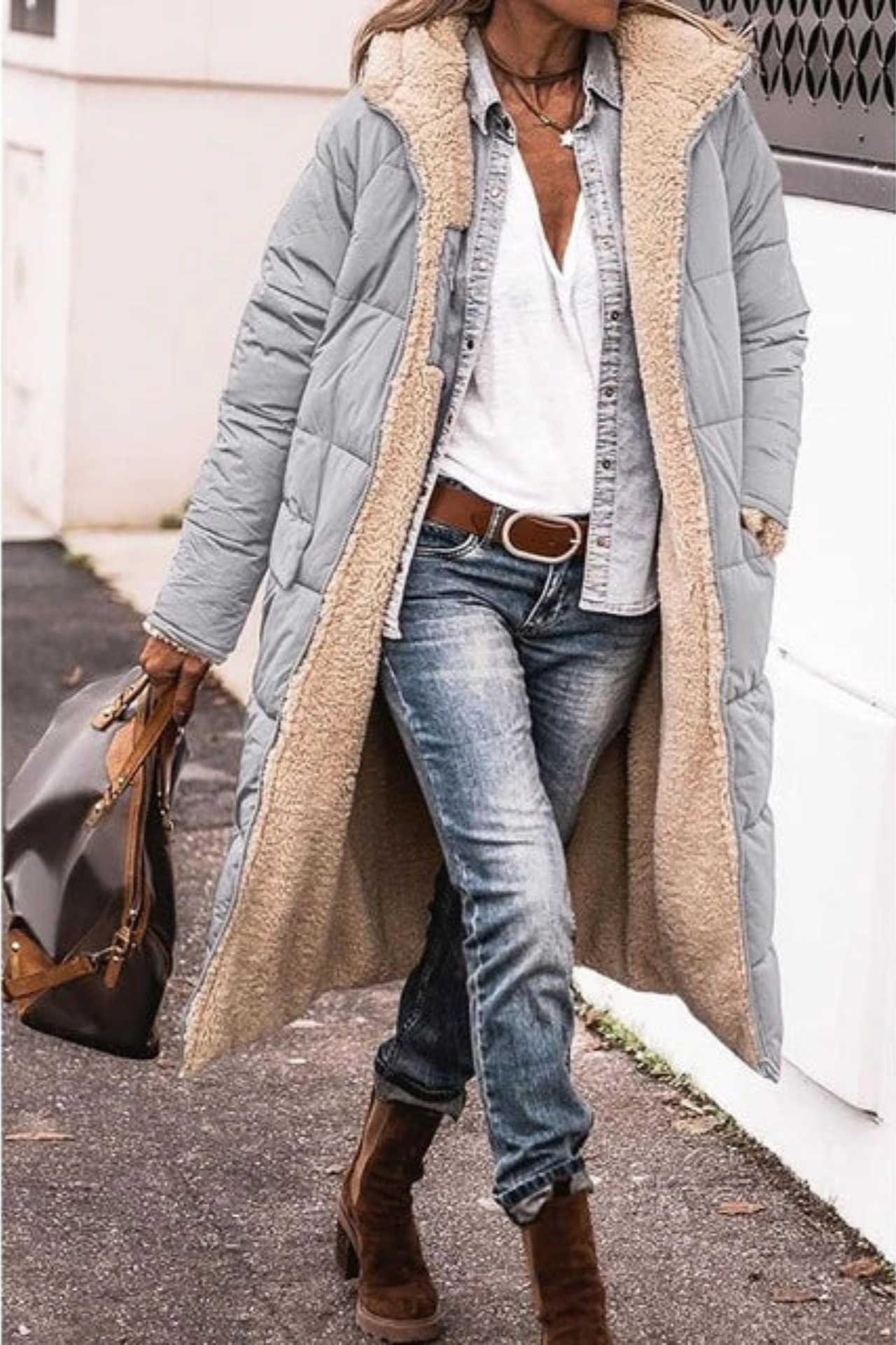 Laluna | Elegant Reversible Coat for Women