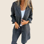 Eloise – Textured Button-Front Coat
